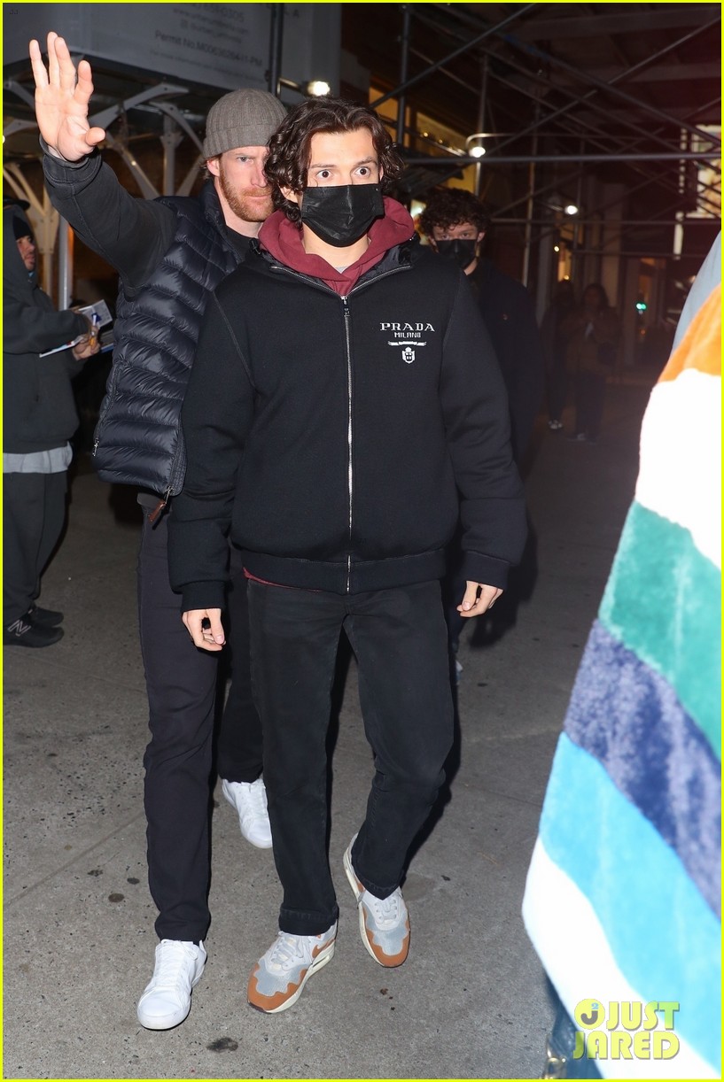 Tom Holland & Zendaya Spotted at NY Rangers Game with Friend Hunter