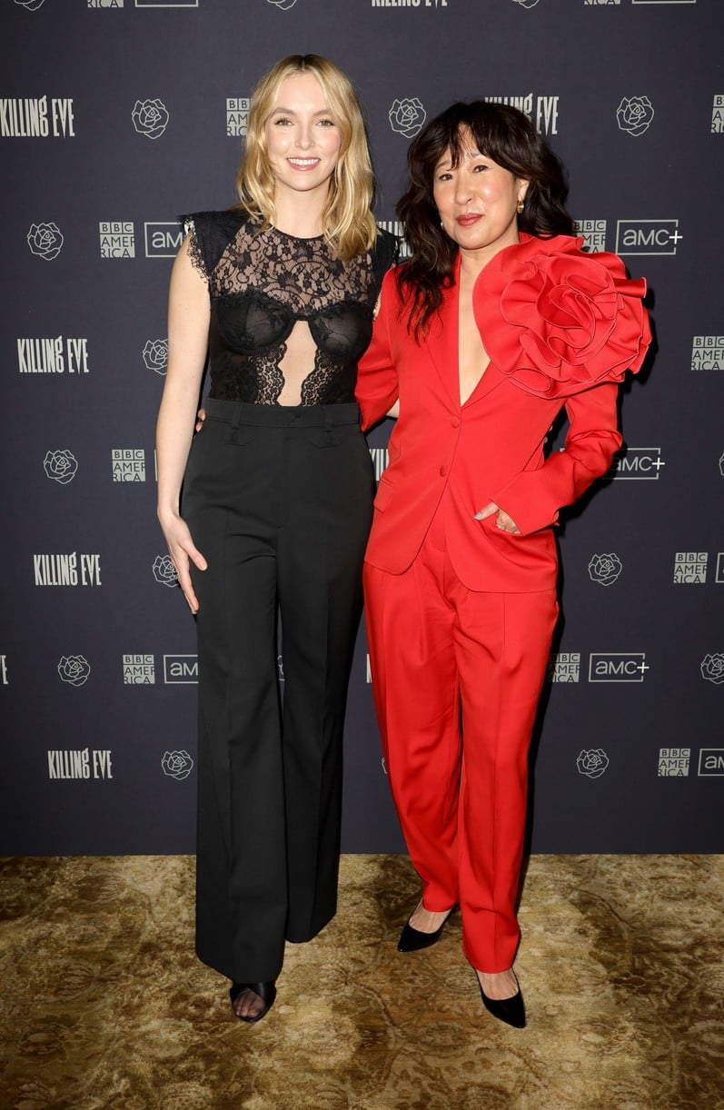 Jodie Comer Joins Sandra Oh at 'Killing Eve's Final Season Photo Call