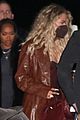 khloe kardashian sports brown leather look for night out 04