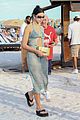 dua lipa wears cut out dress during beach day in miami 71