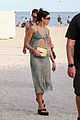 dua lipa wears cut out dress during beach day in miami 81