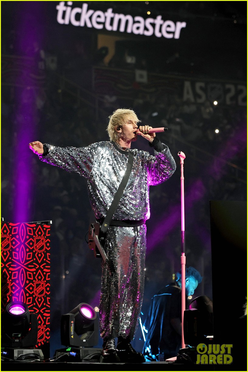 Megan Fox Cozies Up to Fiance Machine Gun Kelly at NHL AllStar Game