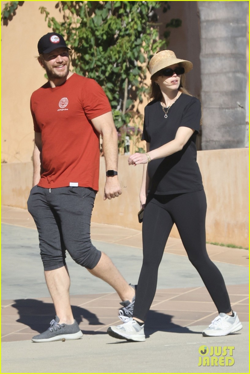 Chris Pratt Gets Some Fresh Air During Friday Stroll with Pregnant Wife