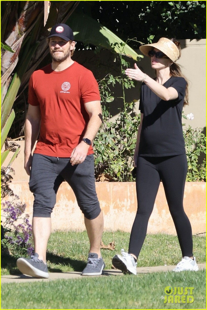 Chris Pratt Gets Some Fresh Air During Friday Stroll with Pregnant Wife
