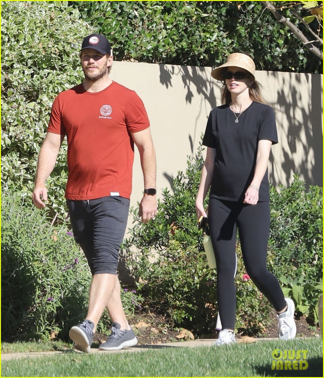 Chris Pratt Gets Some Fresh Air During Friday Stroll with Pregnant Wife