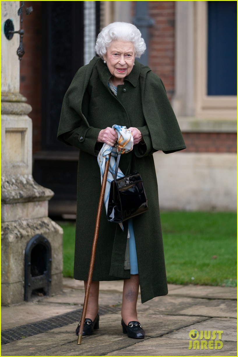 Queen Elizabeth Makes First Outing of the Year As She Prepares for