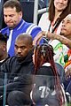 kanye west attends super bowl with daughter north son saint 01