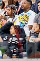 kanye west attends super bowl with daughter north son saint 04