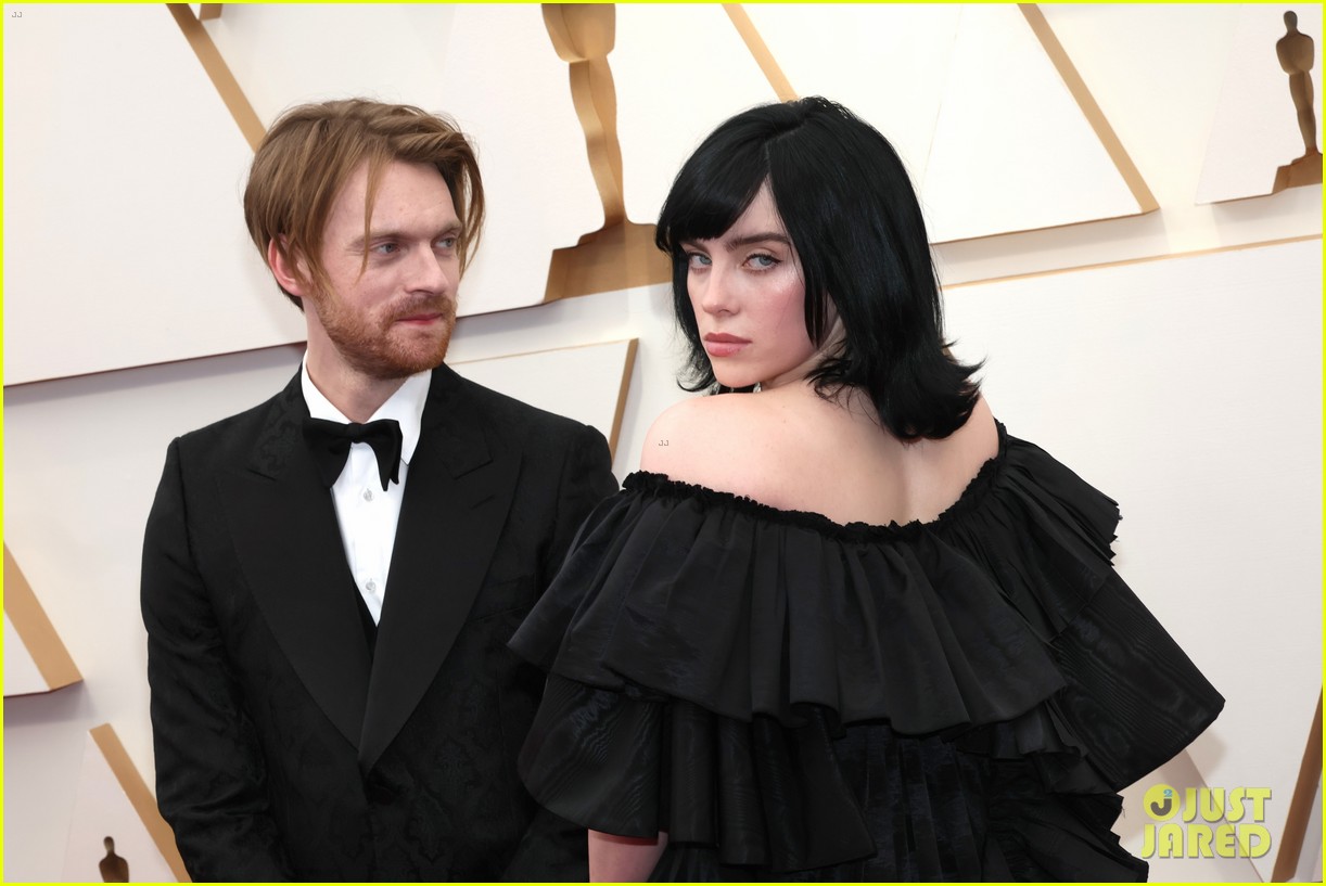 Billie Eilish Wows In a Black Ruffled Gown Ahead of Her Performance at