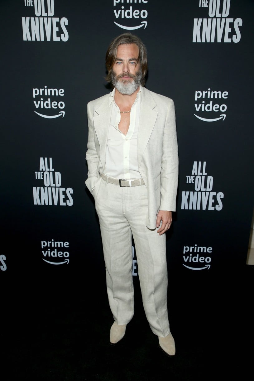 Chris Pine Meets Up With Thandiwe Newton For 'All The Old Knives' Screening Photo 4719813