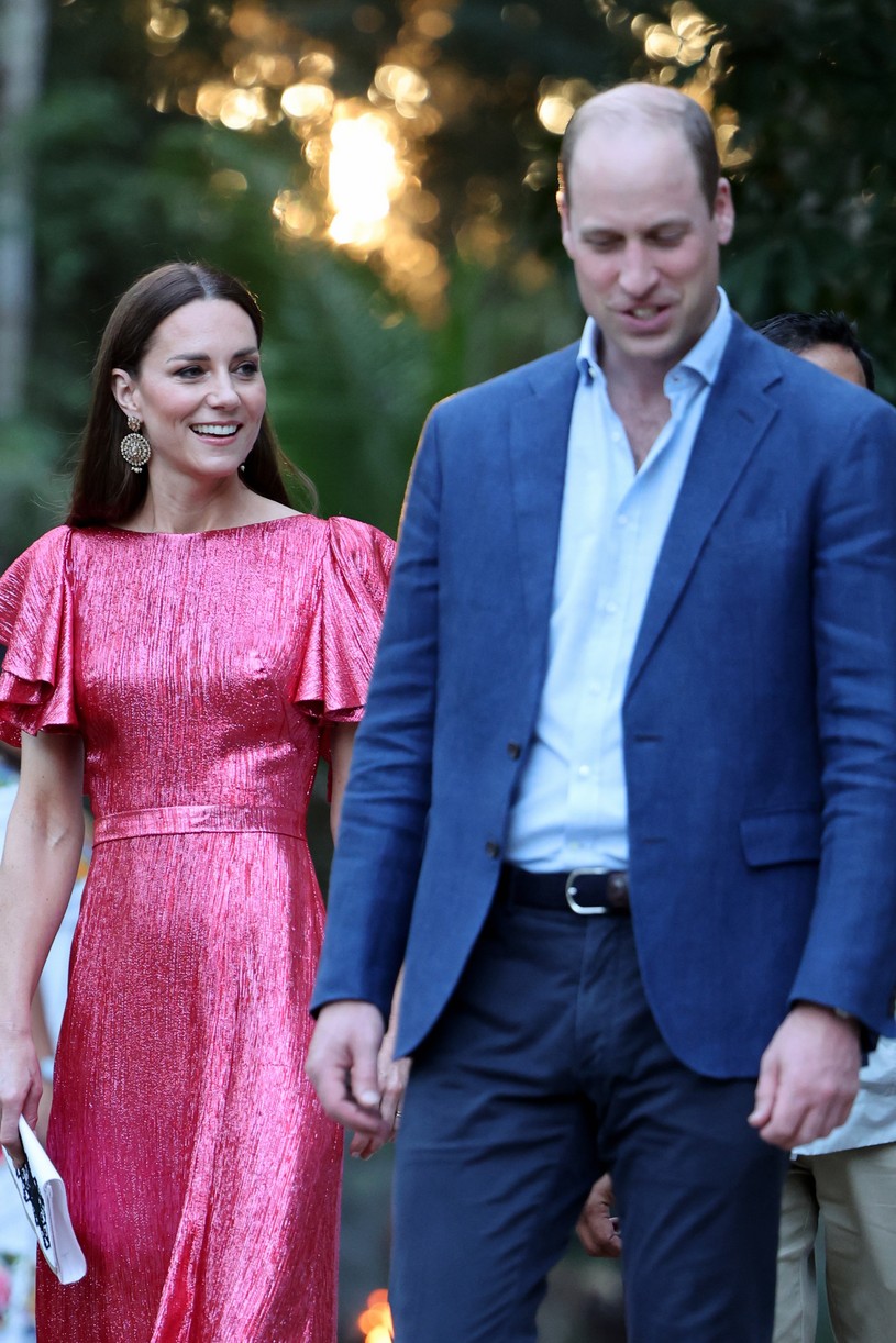 Kate Middleton Wows in a Vibrant Pink Gown For Reception in Belize With