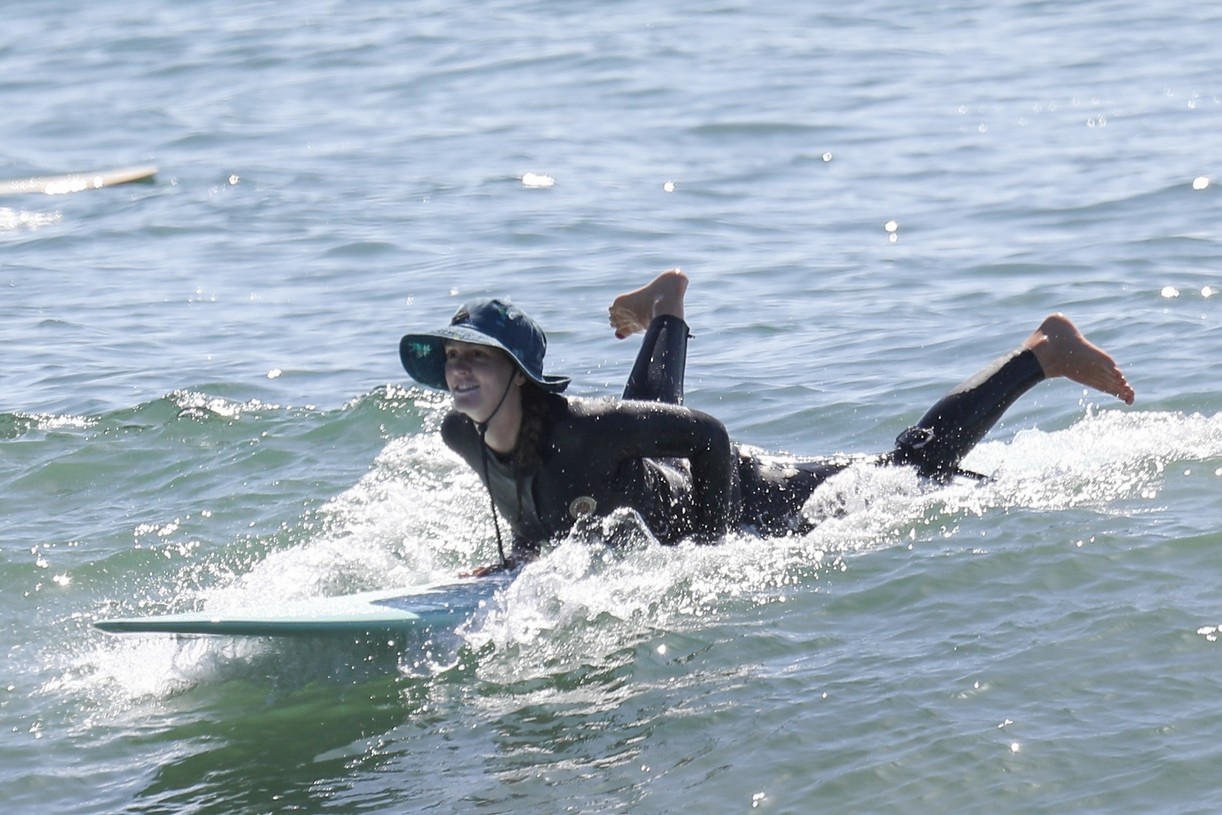 Full Sized Photo of leighton meester adam brody surfing day date pics