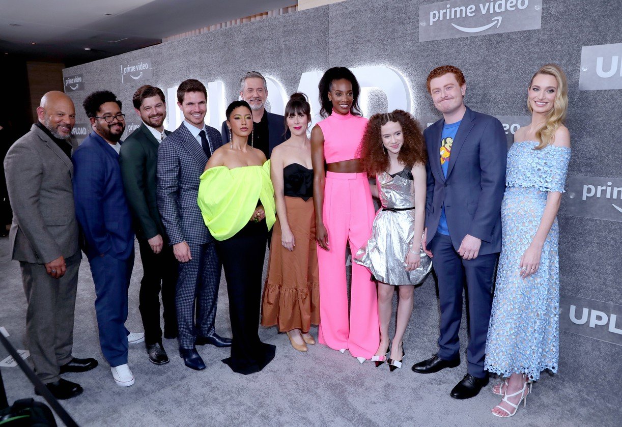 Robbie Amell & Andy Allo Join Their Whole Cast at 'Upload' Season Two