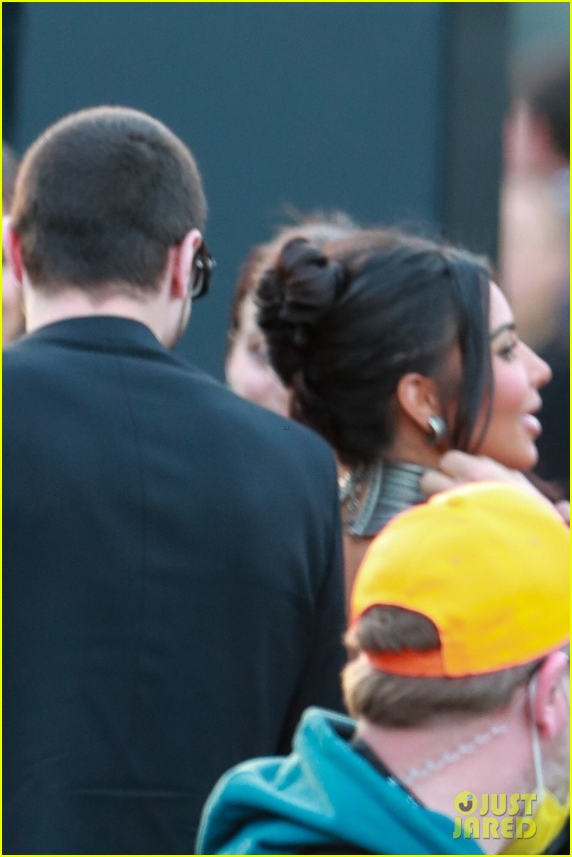 Kim Kardashian Holds Hands with Pete Davidson While Arriving to 'The