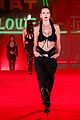 adriana lima shows off bare baby bump walking in alexander wang show 03