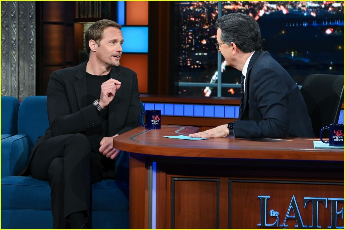 Photo alexander skarsgard on colbert 06 Photo 4747027 Just Jared Entertainment News