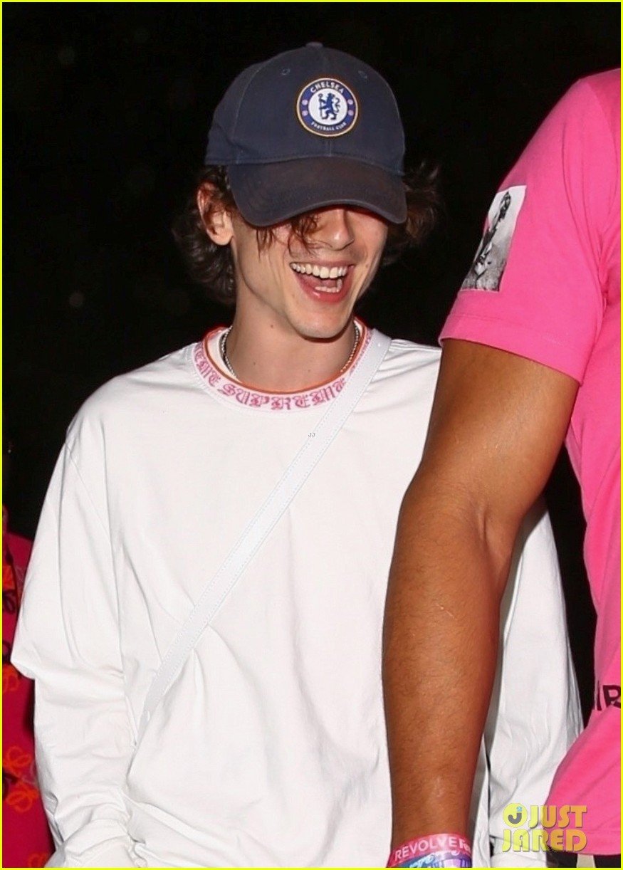 Timothee Chalamet Is All Smiles During Night Three of Coachella 2022