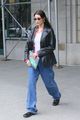 bella hadid wears leather jacket to meeting in nyc 03