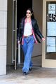 bella hadid wears leather jacket to meeting in nyc 05
