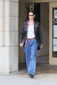 bella hadid wears leather jacket to meeting in nyc 08