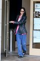 bella hadid wears leather jacket to meeting in nyc 10