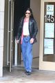 bella hadid wears leather jacket to meeting in nyc 11