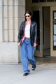 bella hadid wears leather jacket to meeting in nyc 14