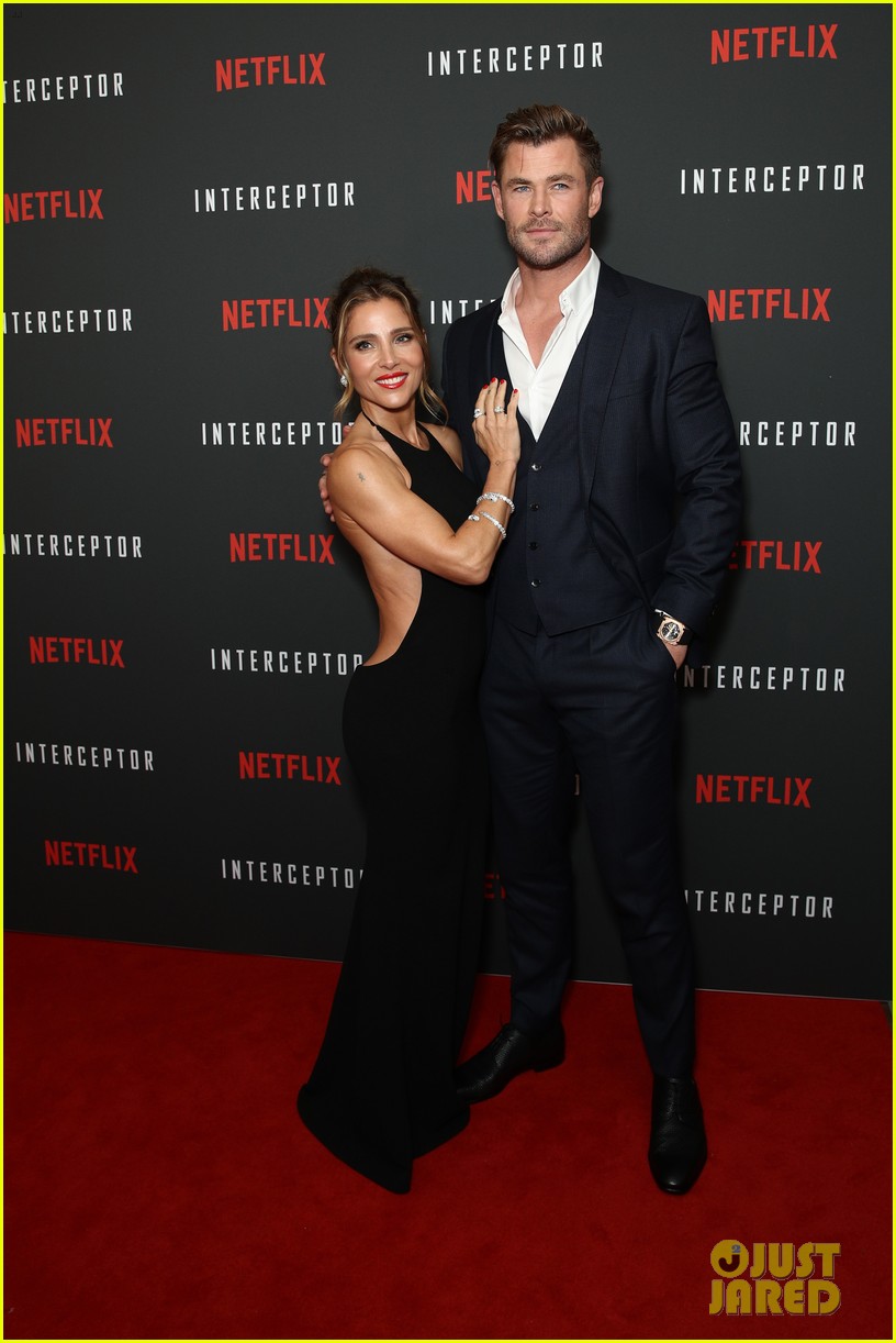 Chris Hemsworth Supports Wife Elsa Pataky at 'Interceptor' Premiere in
