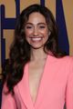 emmy rossum goes pretty in pink suit angelyne fyc event 02