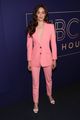 emmy rossum goes pretty in pink suit angelyne fyc event 05