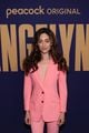 emmy rossum goes pretty in pink suit angelyne fyc event 07