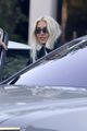 kim kardashian pairs bleached blonde hair with all black outfit saturday outing 06