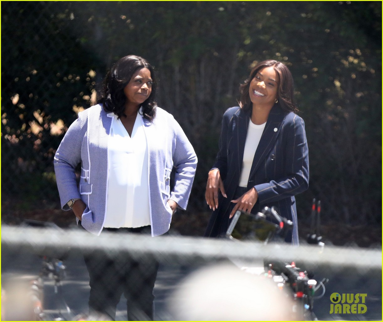 Gabrielle Union Shoots Some Hoops While Filming 'Truth Be Told' Season
