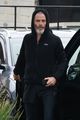 chris pine sports all black outfit for afternoon meeting 08