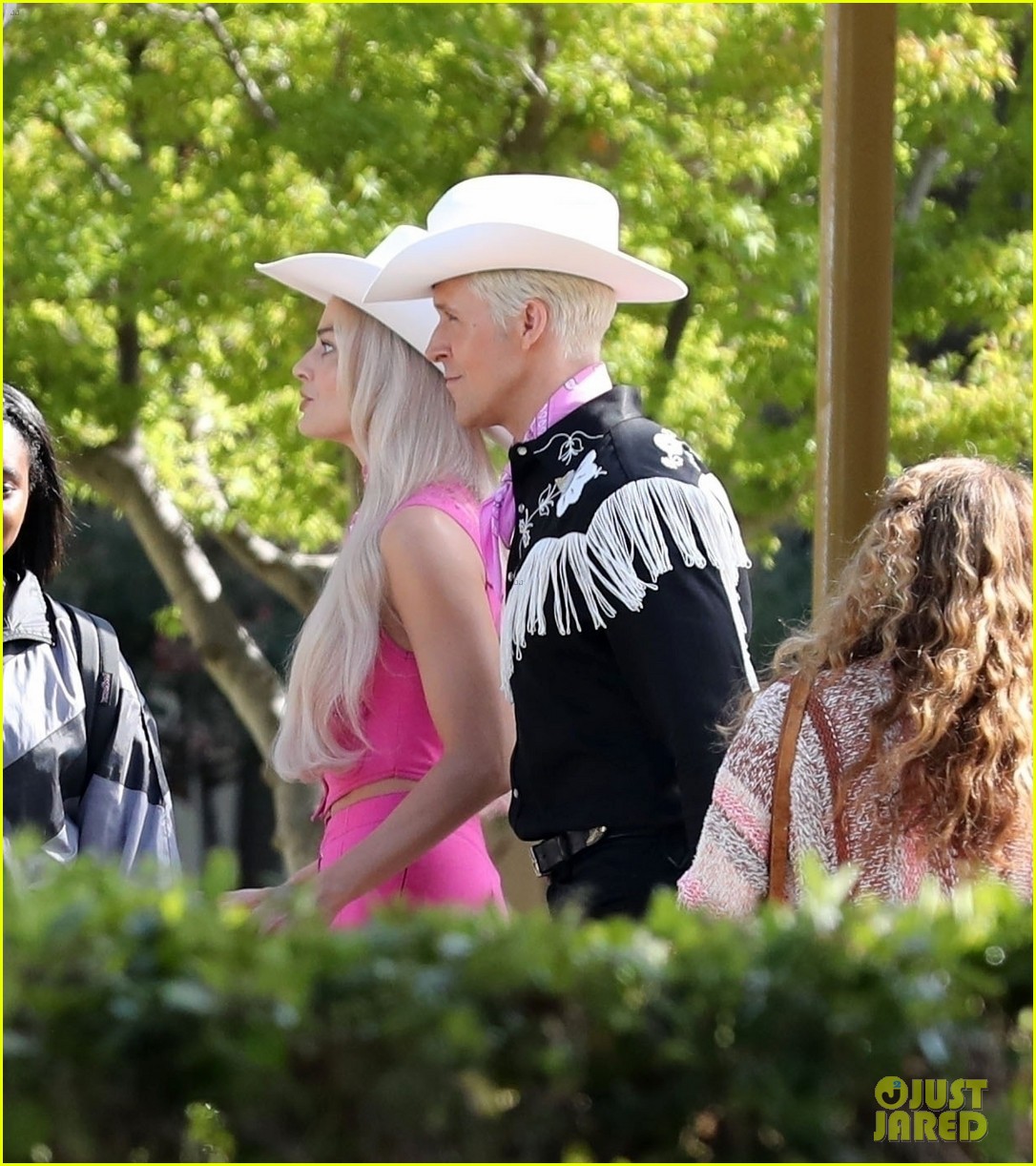 Margot Robbie & Ryan Gosling Transform Into Cowboy Barbie & Ken While