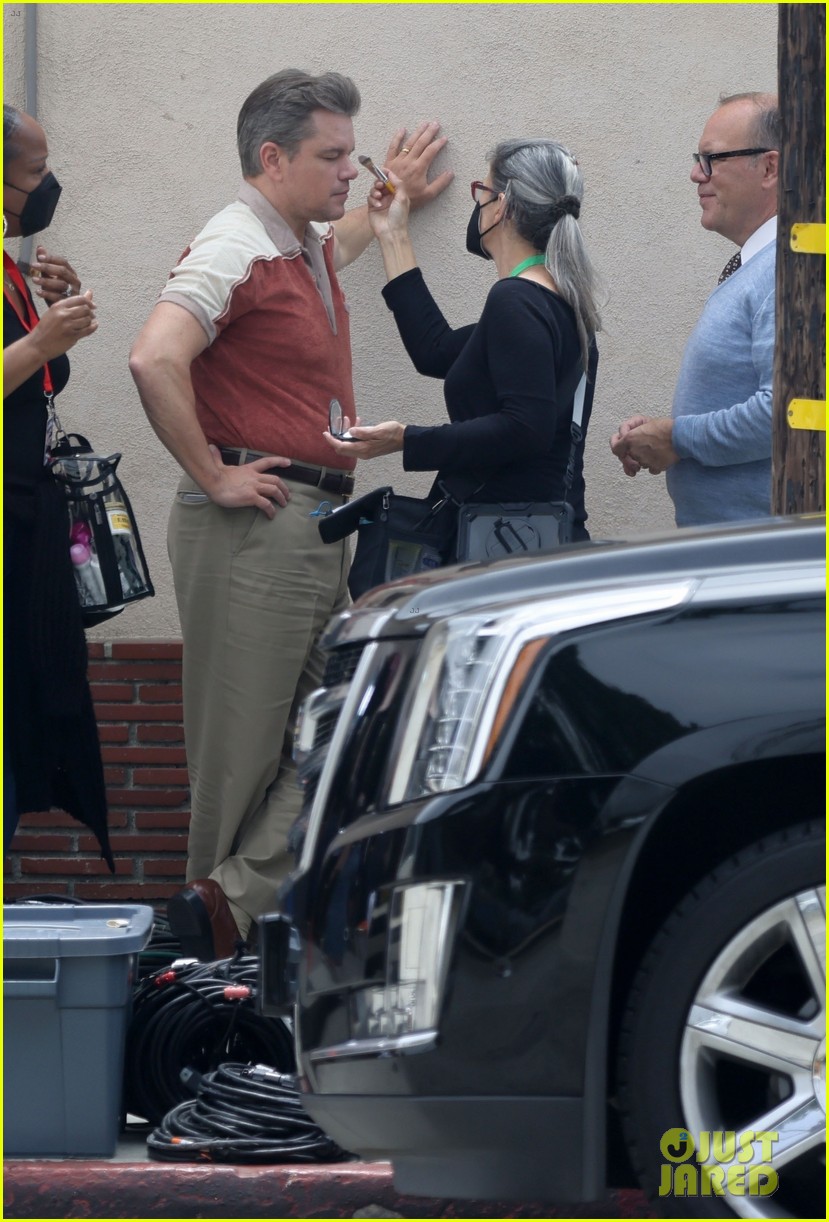 Ben Affleck Directs Matt Damon During Latest Day of Filming 'Nike