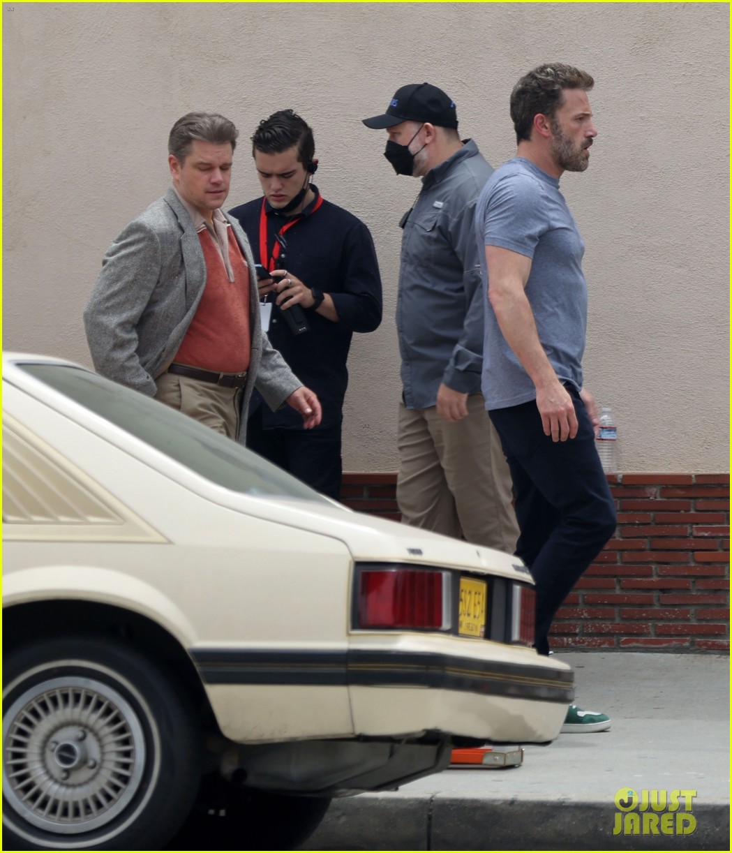 Ben Affleck Directs Matt Damon During Latest Day of Filming 'Nike