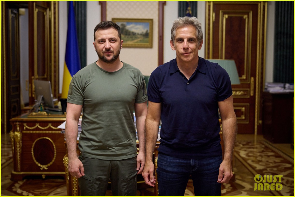 Ben Stiller Calls President Zelenskyy His 'Hero' During Meeting on
