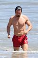 orlando bloom shows off fit physique at the beach 01