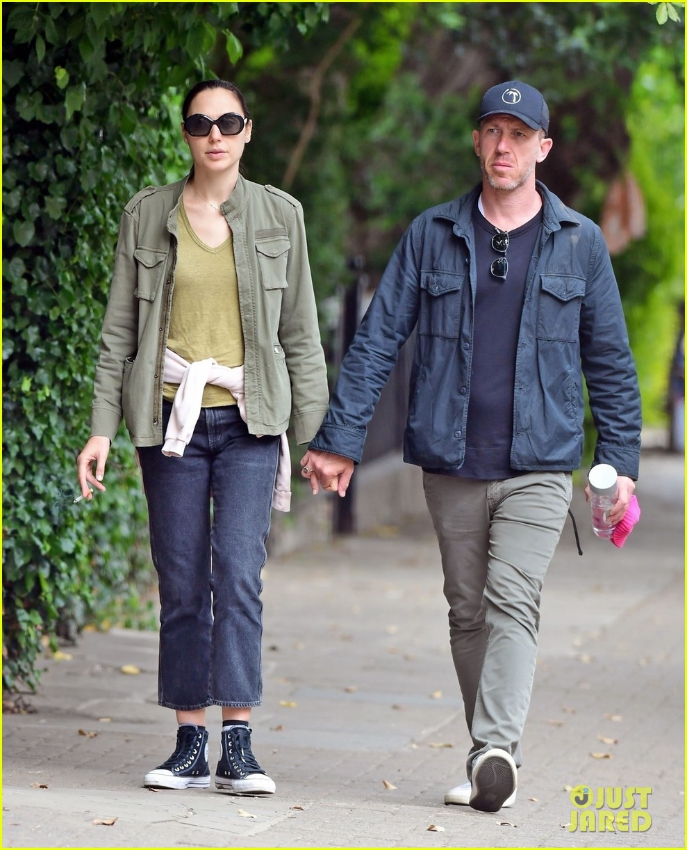 Gal Gadot & Husband Yaron Varsano Hold Hands During Stroll Around