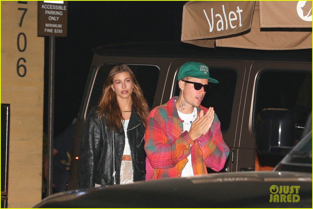 Justin & Hailey Bieber Enjoy a Romantic Dinner Date at Nobu in Malibu