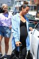 leona lewis wears baby bump hugging bodysuit for appointment 04