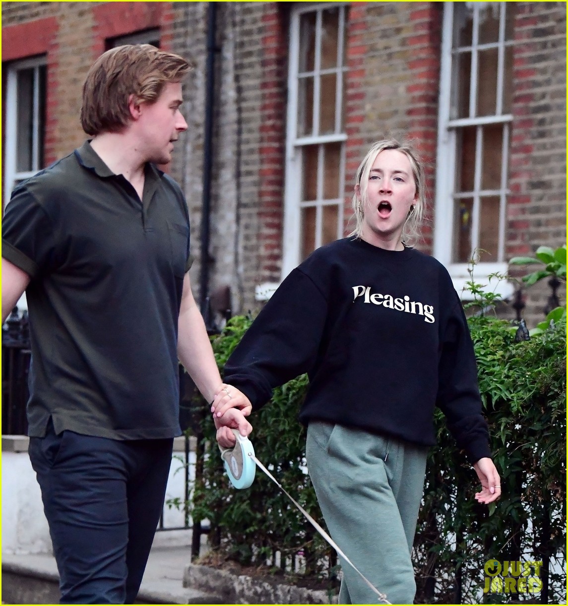 Saoirse Ronan & Boyfriend Jack Lowden Enjoy Rare Day Out in London
