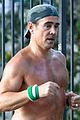 colin farrell shirtless jog out in la 04