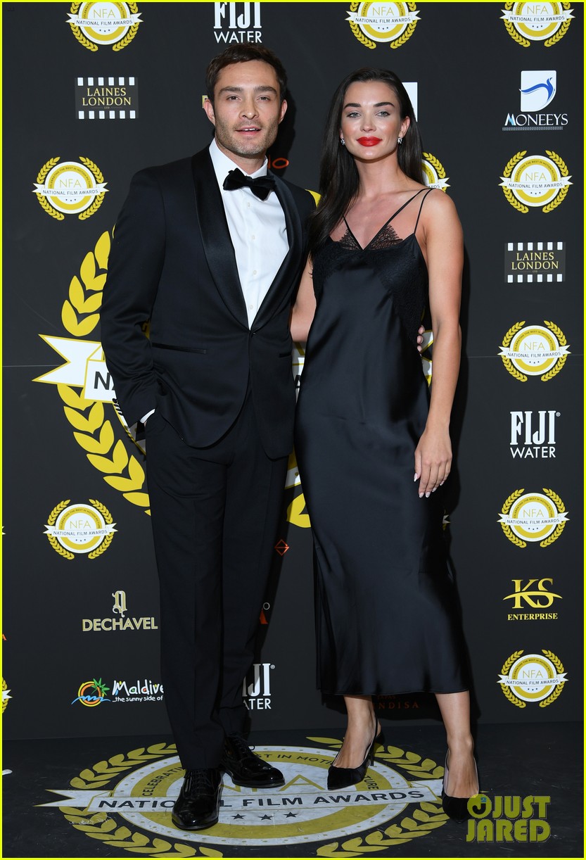 Ed Westwick & Girlfriend Amy Jackson Couple Up for the National Film