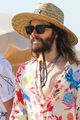 jared leto wears colorful shirt straw hat walk in st tropez 06
