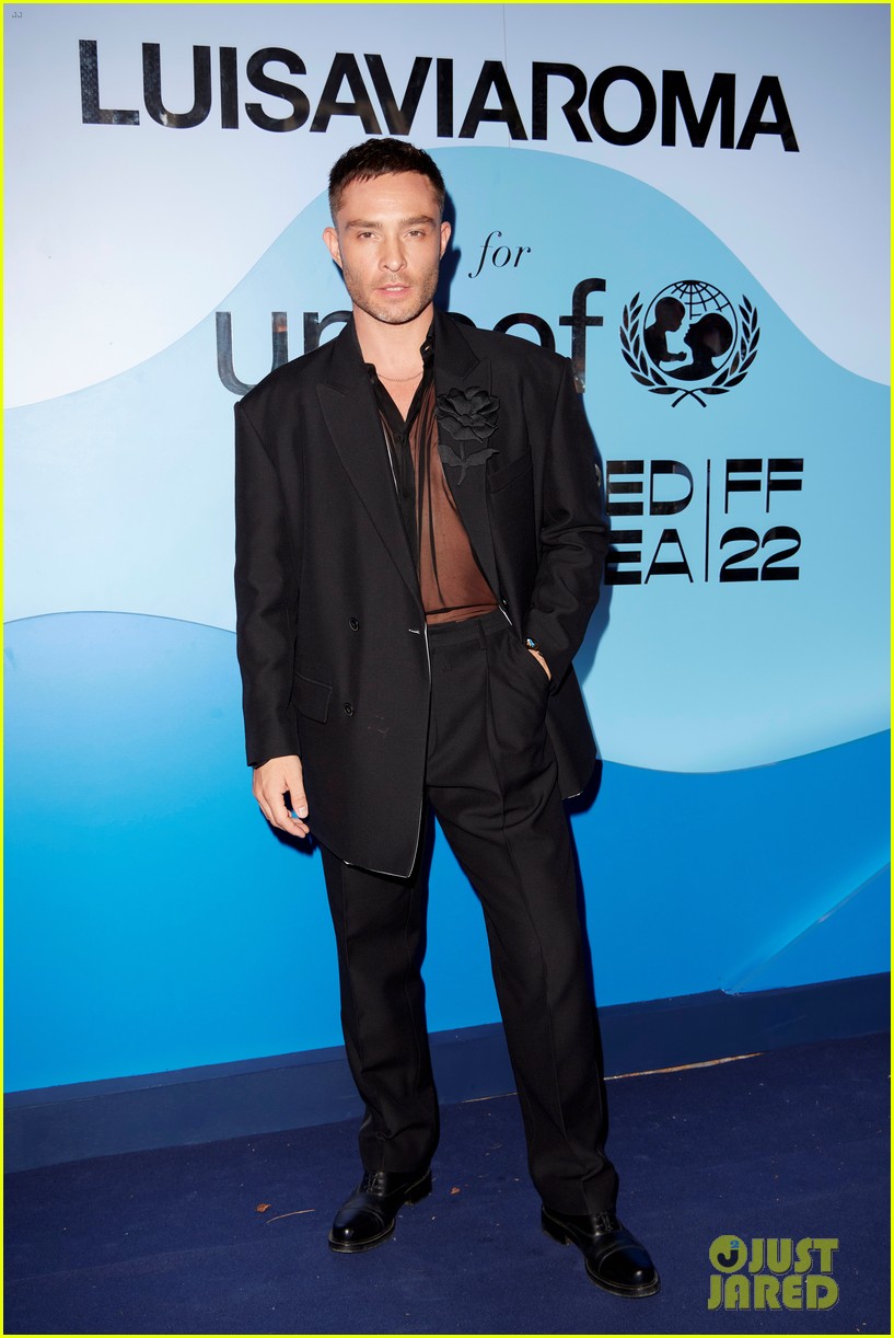 Jared Leto & Ed Westwick Both Wear Sheer Shirts to LuisaViaRoma for