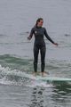 leighton meester catches some waves while surfing in santa monica 01