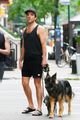 zachary quinto talks with a friend during walk around nyc 05