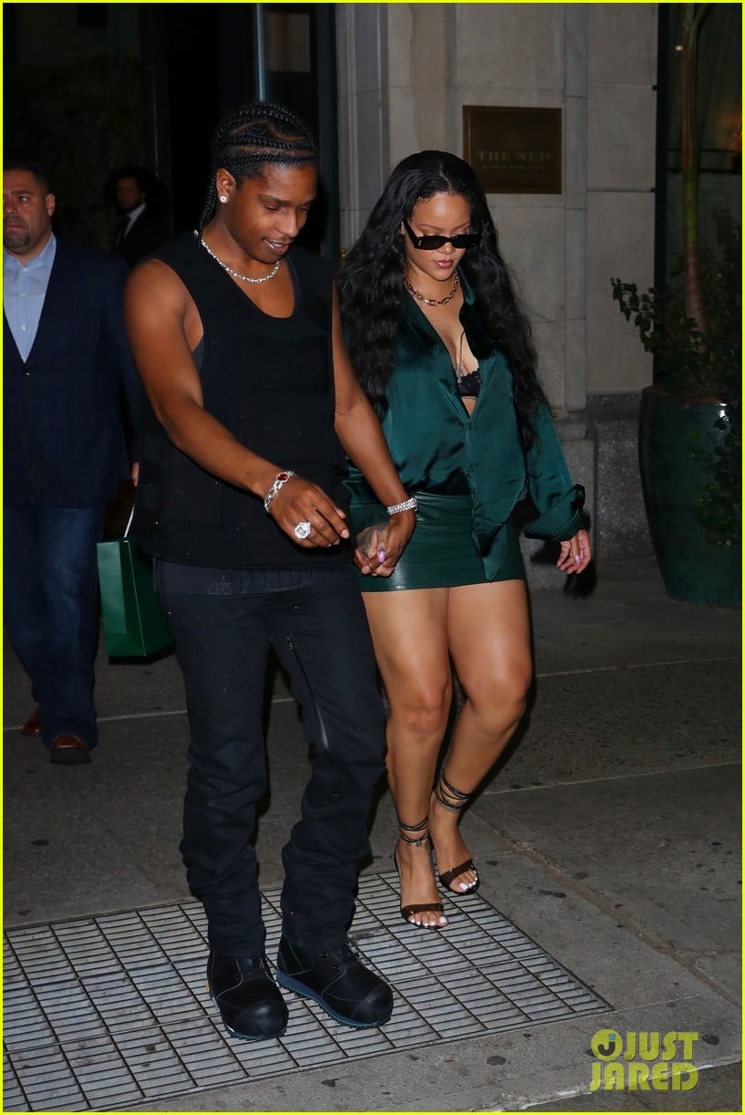 Rihanna & A$AP Rocky Depart a NYC Hotel After a Night on the Town